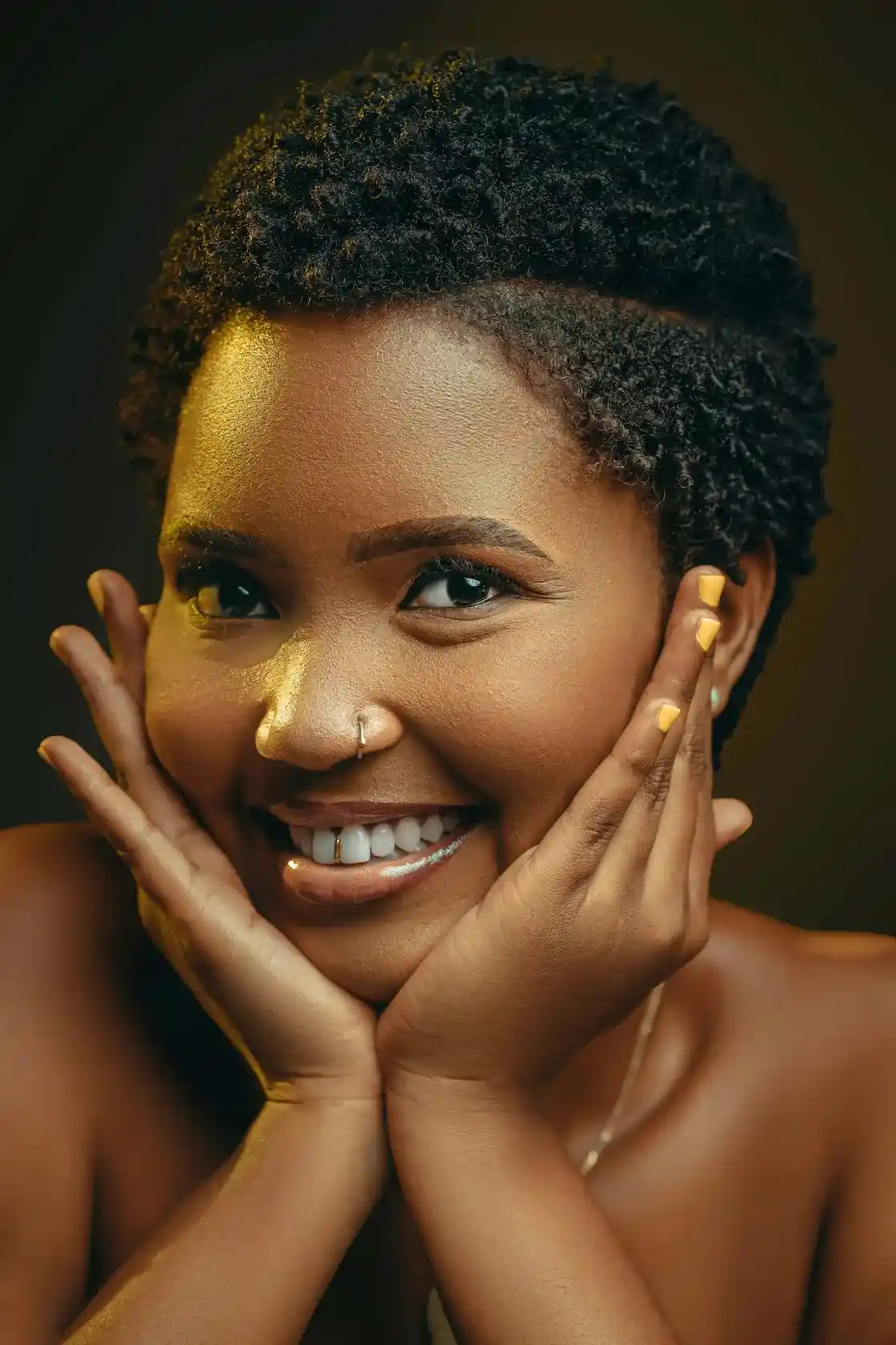 Beautiful Black woman with natural hair in Chicago