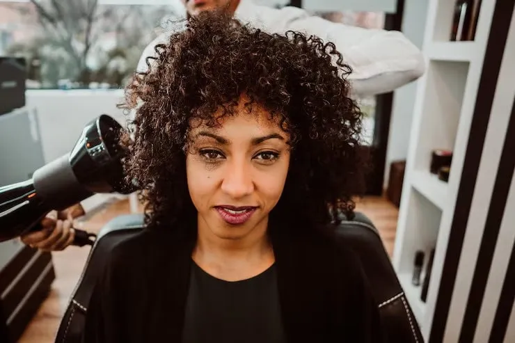 Woman with natural hair